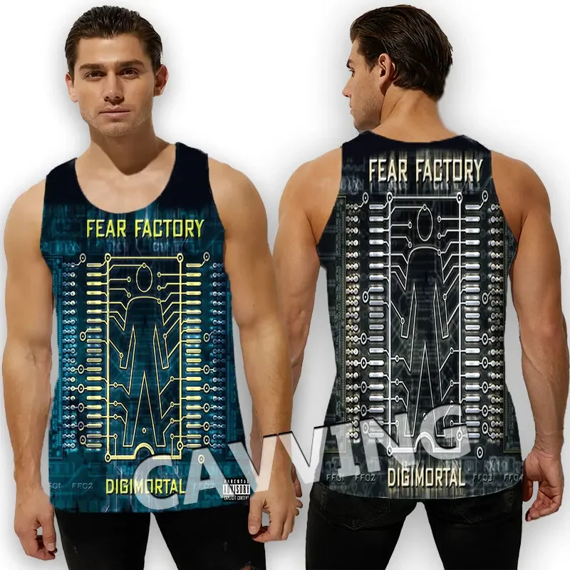 New Fashion Women/Men's 3D Print Fear Factory Tank Tops Harajuku  Vest  Summer Undershirt Shirts Streetwear