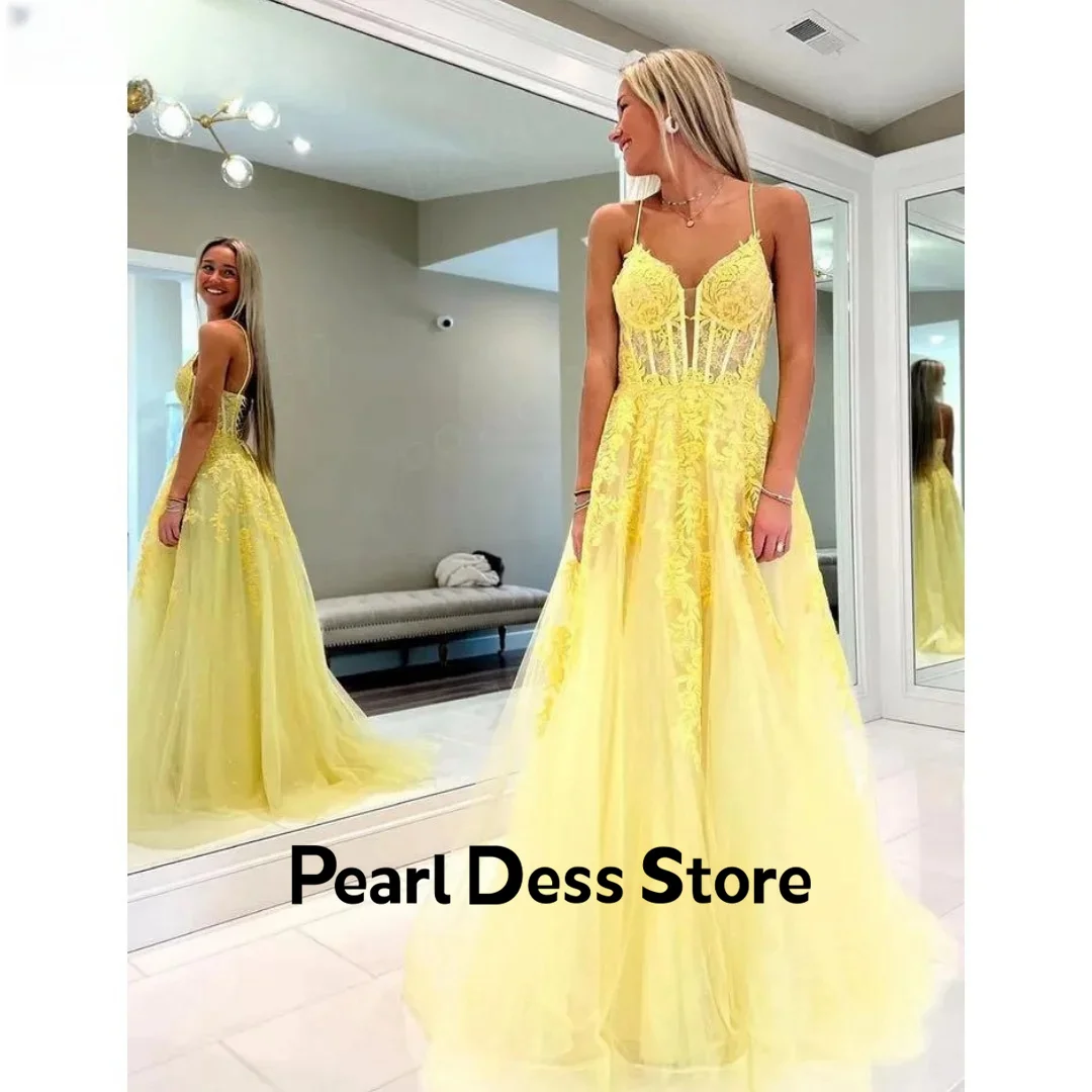 

Embroidered sheer dress 2024 Sweetheart bow yellow wedding dress Vestidos De Fiesta Elegantes Para Mujer