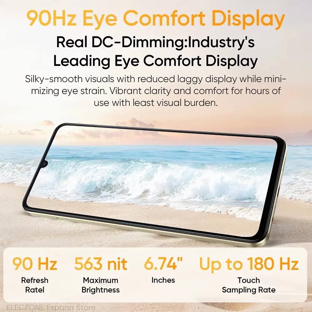 الإصدار العالمي للهاتف الذكي Realme Note 70T بشاشة 6.75 بوصة 90 هرتز وبطارية 6000 مللي أمبير في الساعة وكاميرا Al بدقة 13 ميجابكسل وشرائح ثماني النواة IP54