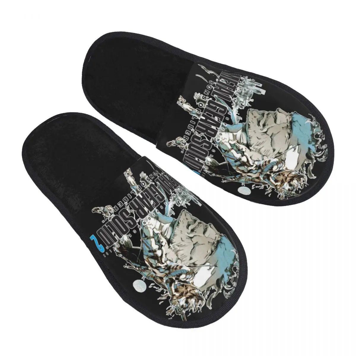 MGS1 Solid Snake Game Men Women Furry slippers,fashion printing pantoufle homme Home slippers