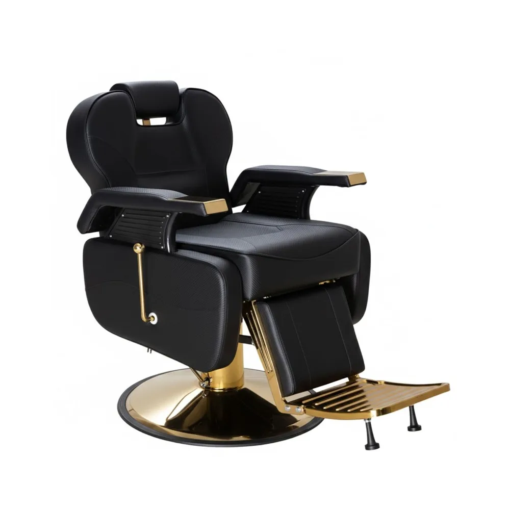 new Salon Chair for Hair Stylist, 440 Lbs Heavy Duty Reclining Barber Chair with High-Density Foam Cushioning, Customized