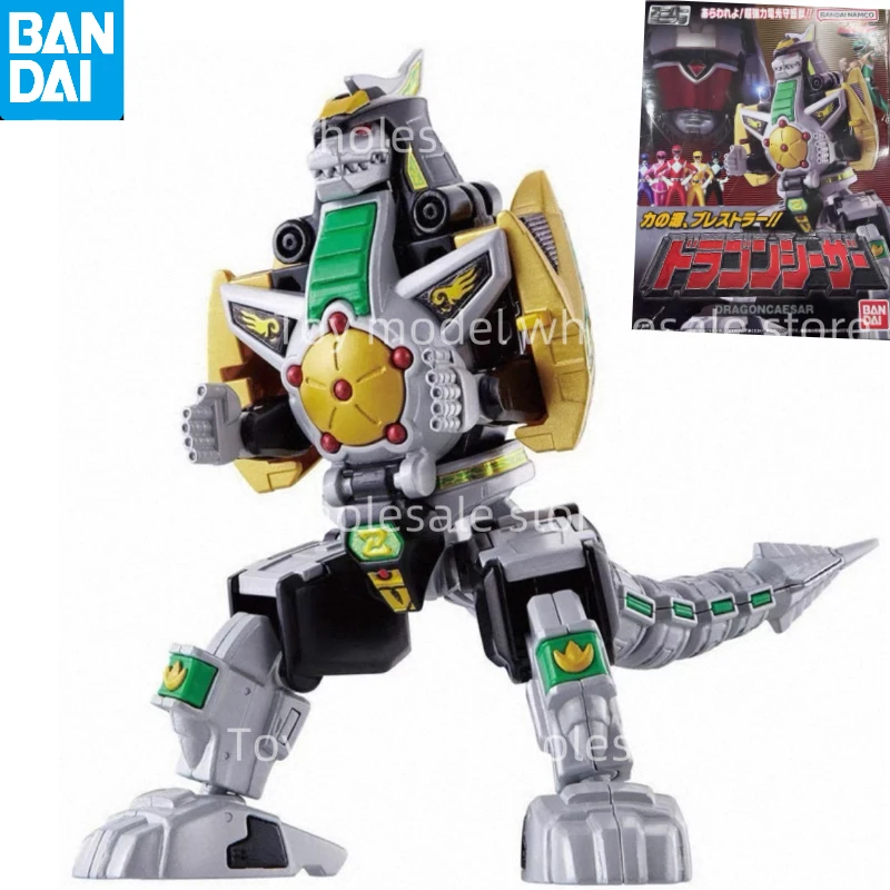 متوفر في المخزون الأصلي BANDAI SMP Mighty Morphin Power Rangers Megazord Dragonzord Titanus Ver. لعبة شخصيات أنيمي البلاستيكية