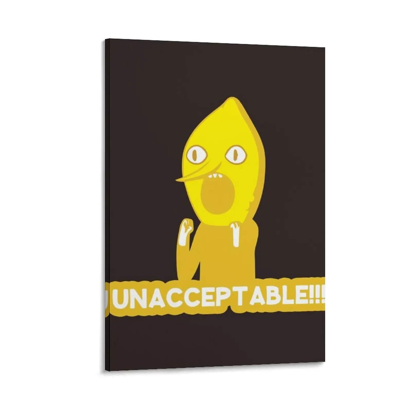

Adventure Time Lemongrab Unacceptable Canvas Painting anime posters canvas wall decoration korean room decor