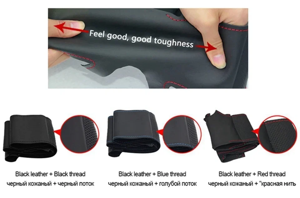 Handgenähter Lenkradbezug aus Wildleder M Sport M3 E90 E91 E92 E87 E81 E82 E88 X1 E84 Lenkradummantelung Geflechtbezug für BMW E93 – Detail 5