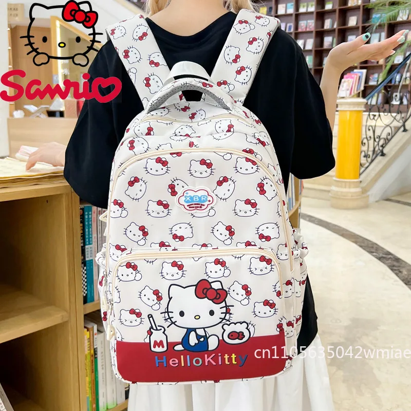 Sanrio New Student Backpack Fashion High Quality Women's Backpack Cartoon Versatile Large Capacity Girls' Travel Backpack