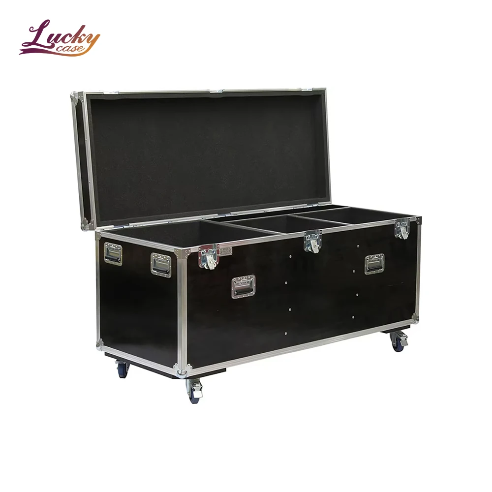 

Professional 5 Piece Drum Kit Flight Trunk With Hardware Storage Case Heavy Duty Percussion Instrument Transport Road Box