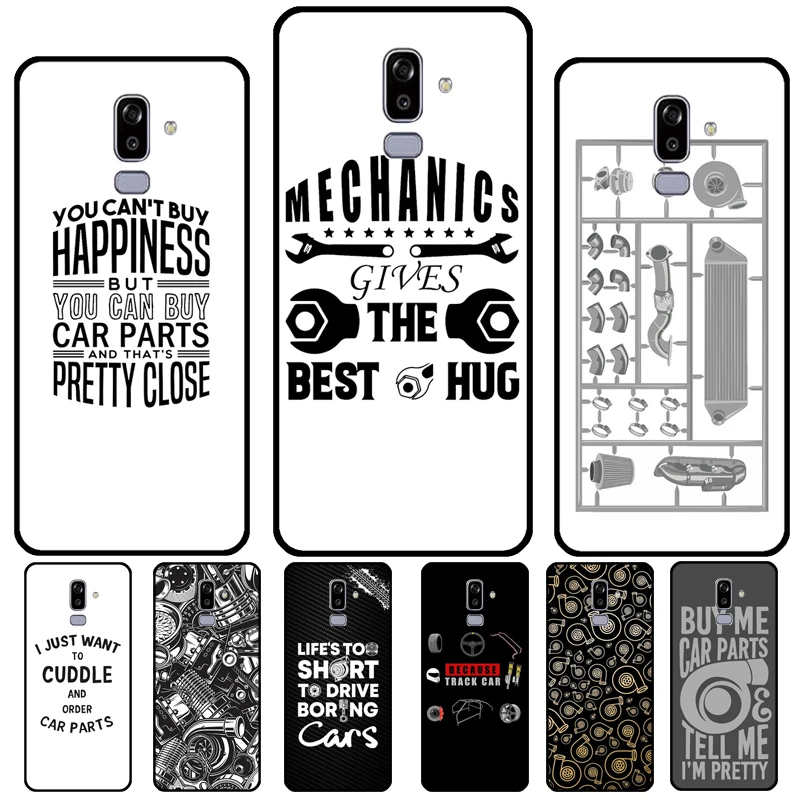 Car Parts Auto Mechanic For Samsung Galaxy J7 J3 J5 2016 A3 A5 2017 J2 Core J4 J6 J8 A8 A6 Plus 2018 Phone Cover