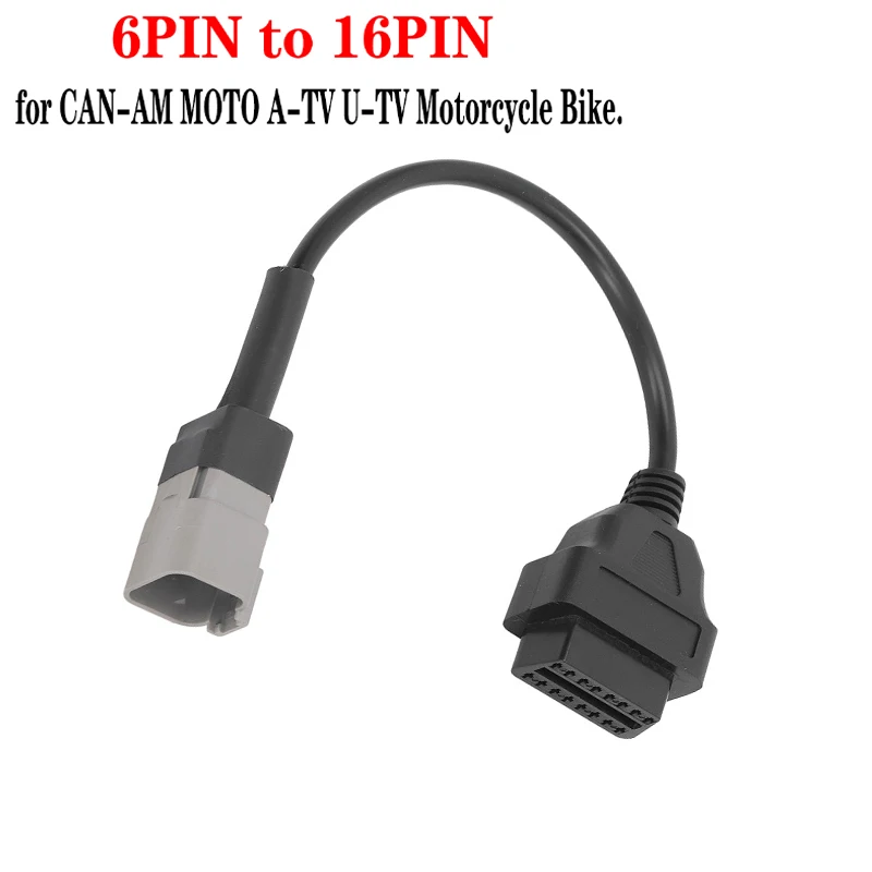 

For CAN-AM MOTO A-TV U-TV OBD2 Diagnostic Cable Adapter Replacement Motorcycle ATV Compatible with OBD Scanner Tools