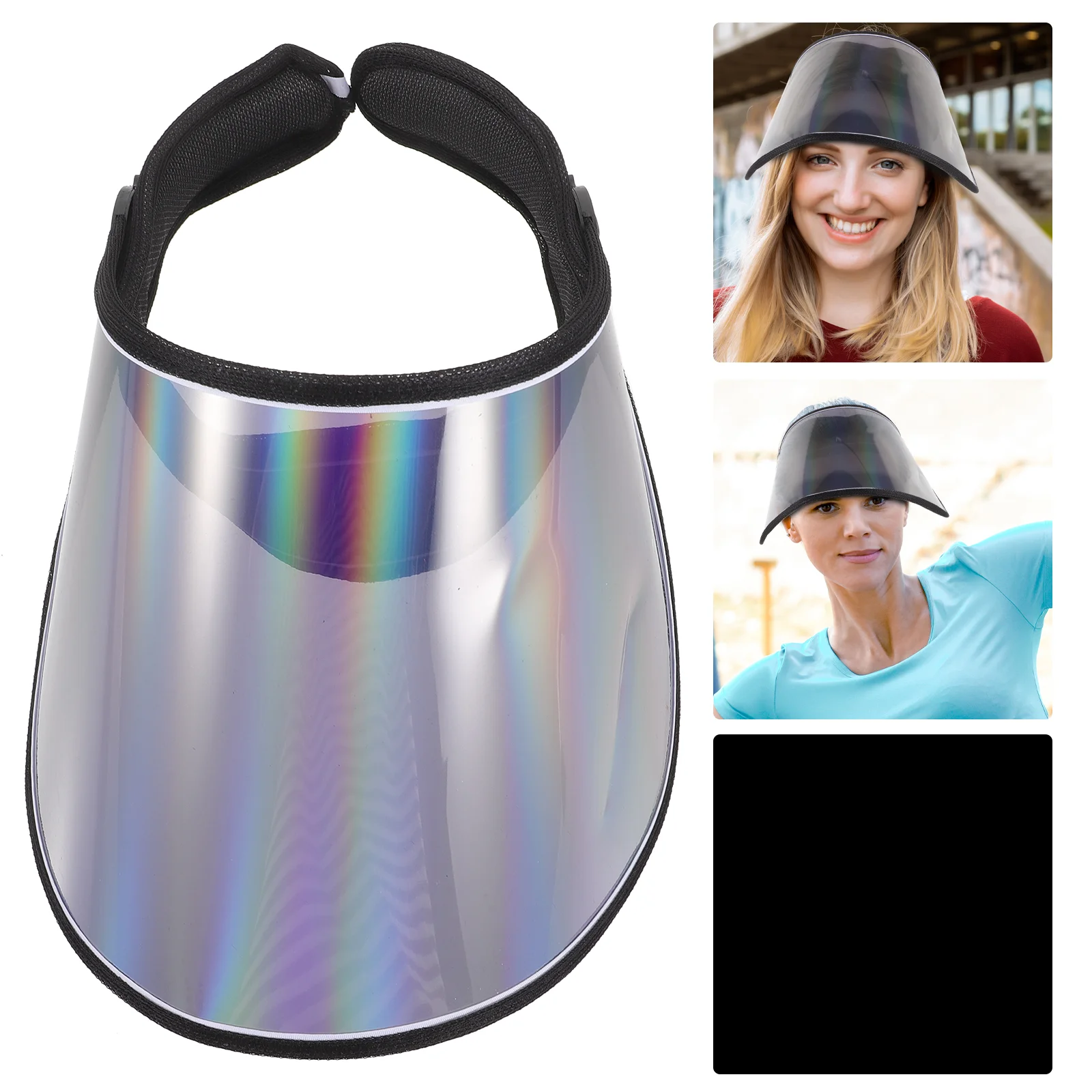 

Lightweight Sun Hat Sports Visor Caps Thicken Travel Visors PVC Material Summer Outdoor