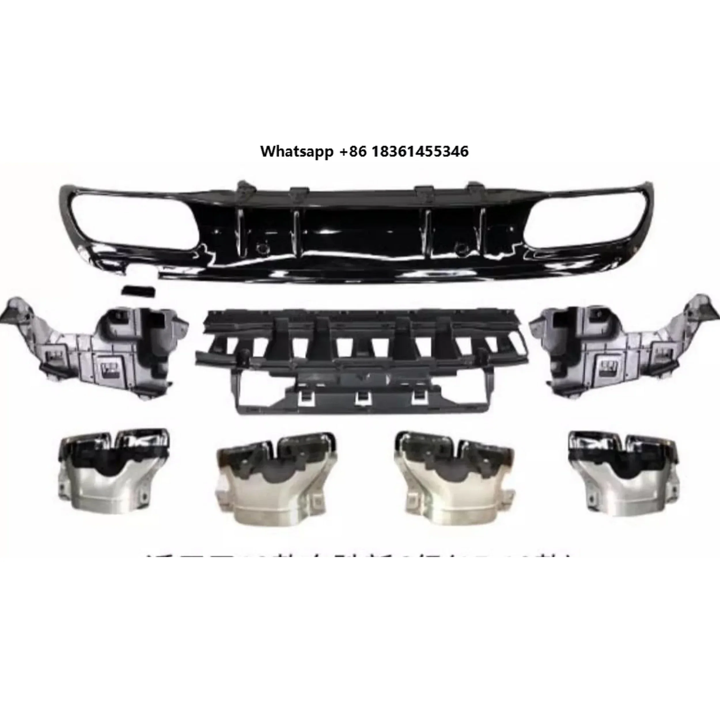 

For C-class E-class A-class GLC260L upgrade to style Car Accessories Body Kit Rear Lip Tail Throat assembly