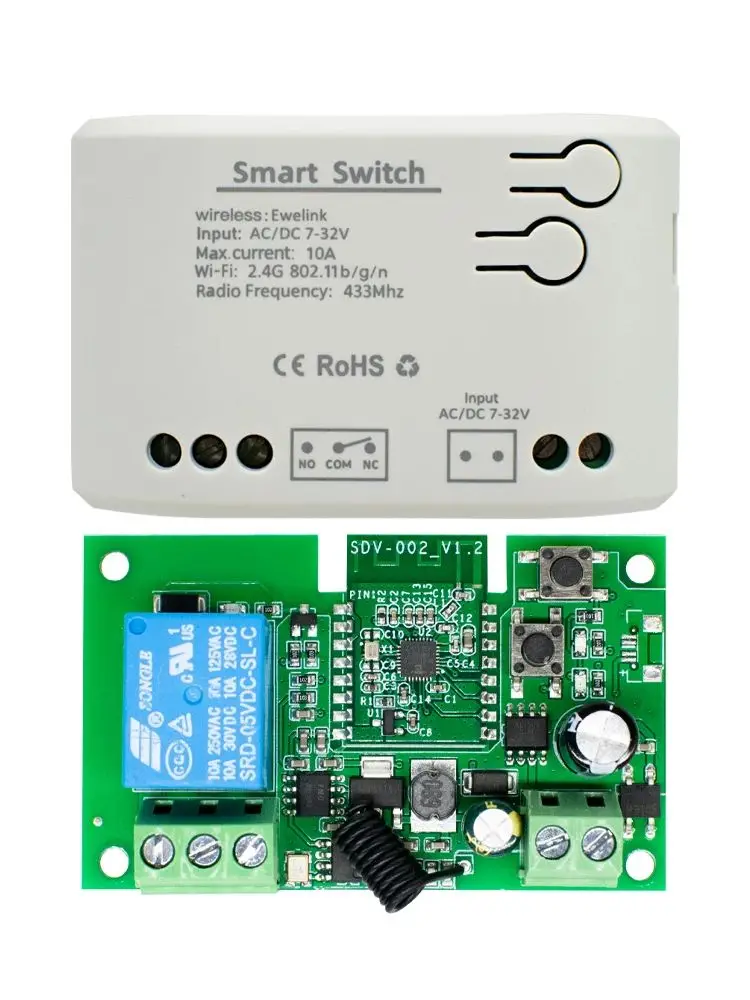 EWelink Wifi Smart Switch Home Automation 1CH WiFi Relay AC DC 7-32V AC 85-250V Smart Lamp Light Switch Alexa Google Home — zdjęcie produktu 7