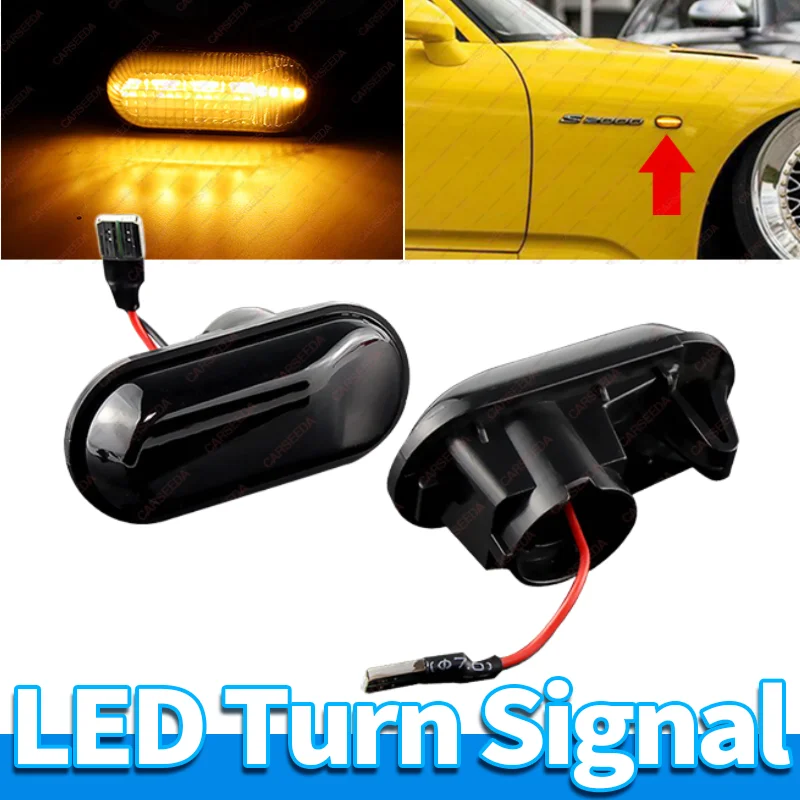 LED ديناميكية متتابعة أضواء العلامات الجانبية مصباح لهوندا سيفيك CRX صالح هاتشباك مقدمة كوبيه S2000 للتحويل أكورد سيدان #1