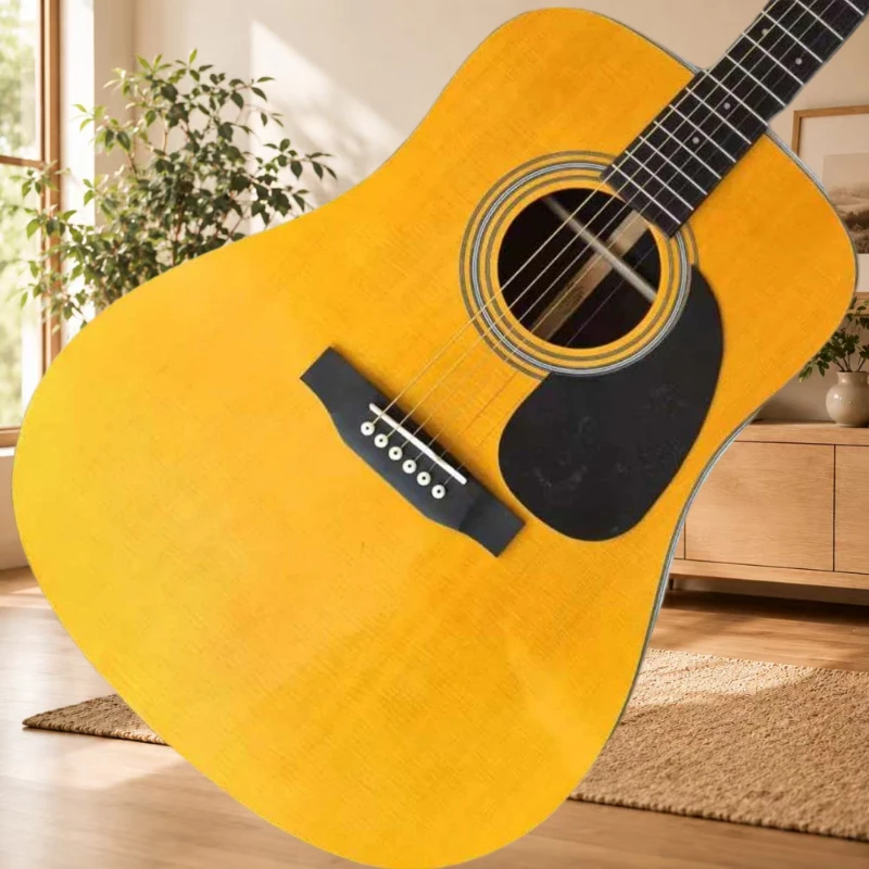 41 Inch D28 All Solid Wood 6 Strings Acoustic Guitar Solid Spruce Top Rosewood Back Sides Ebony Bridge Beginner Free Delivery