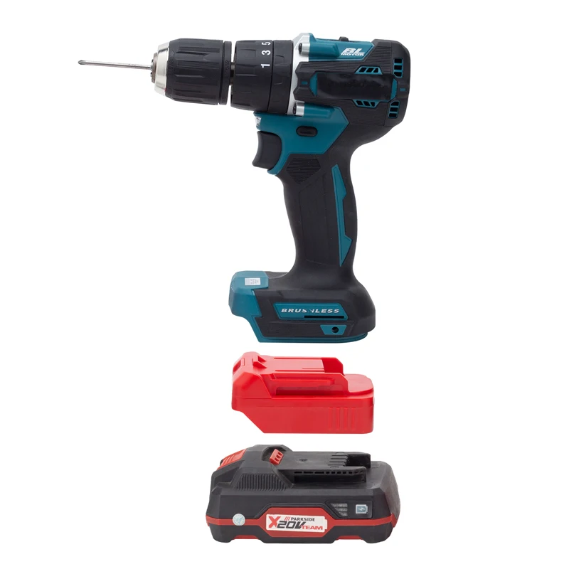 Imagem -05 - Conversor de Bateria para Ferramentas Makita Compatível com Adaptador de Bateria de Íon-lítio Lidl Parkside X20v sem Ferramentas e Bateria