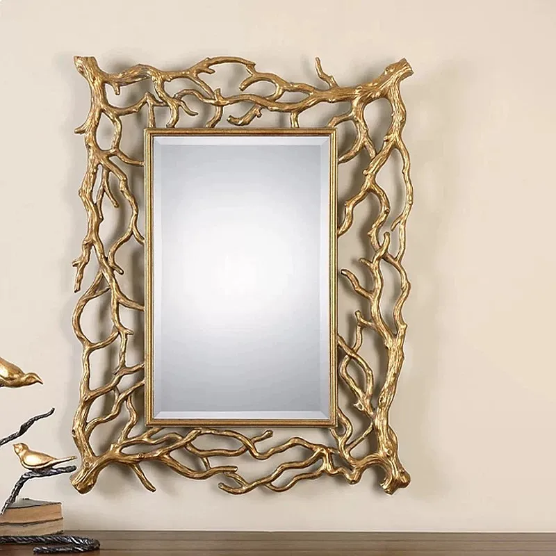 Vintage Decorative Mirror Sticker for Bathroom, Cafe & Home - Collage Mirror Decal for Journal Desk