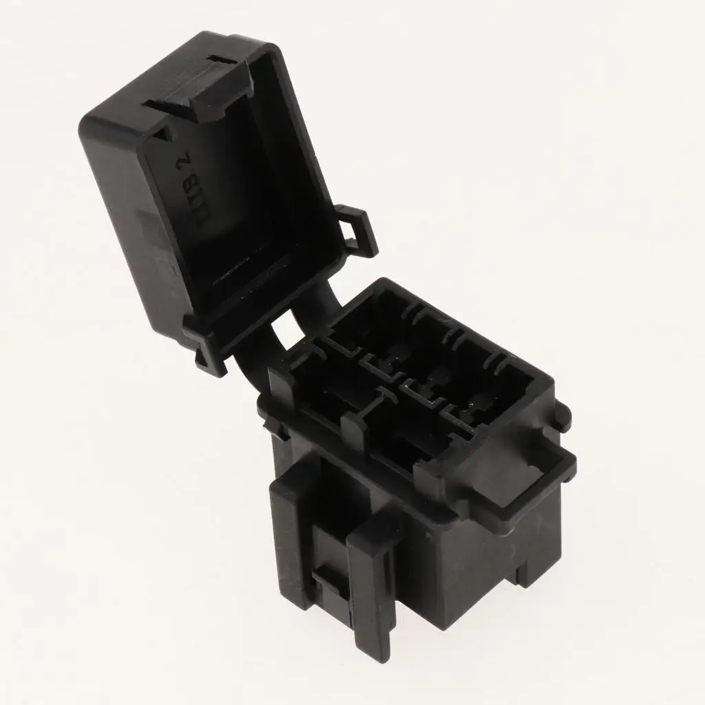 Automotive 4 Way Fuse Holder Box + 1 Relay Socket For Truck/SUV/Trailer/RV Car Electronics Installation Fuse Holders Automotive