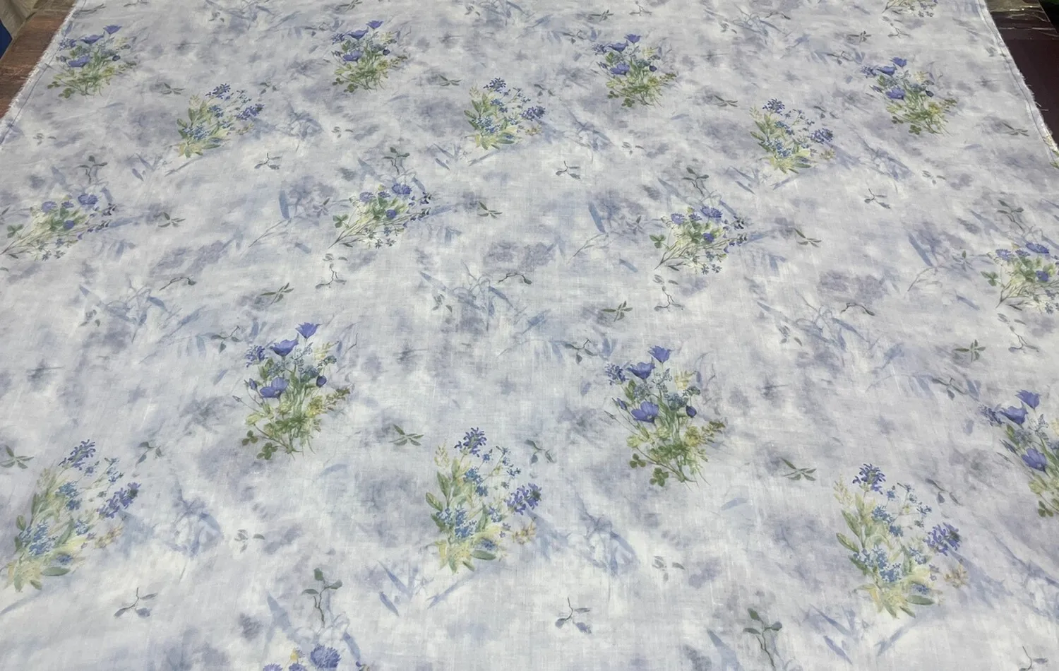 

1 ярд, высококачественная брендовая ткань из рами для лоскутных платьев, платьев, брюк, рубашек и курток, ткань