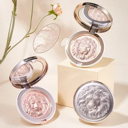 Pearlescent Lion Highlighter Powder Brighten Natural Three-dimensional Nose Shadow Contour Relief Lion Ginger Highlights Palette