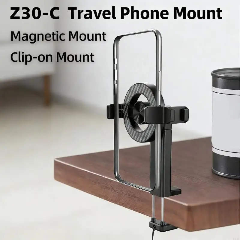 

Multifunctional Phone Stand For Travel And Office With Cold Shoe 1/4 Hole Adjustable Angles And Strong Hold K1KF