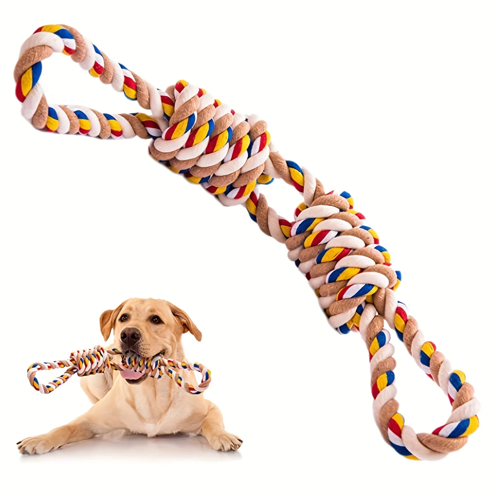 

Pet Indestructible Toy For Medium Large Dogs Tough Nature Cotton Rope Puppy Toy Dog Antistress Fidget Toy Dog Toothbrush