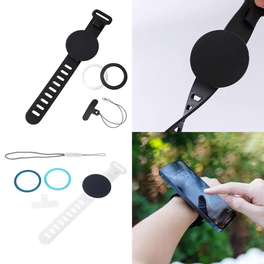 

24/28 см. В держатель для запястья на запястье на запястье магнитный держатель телефона легко разобрать 360 -градусную подставку