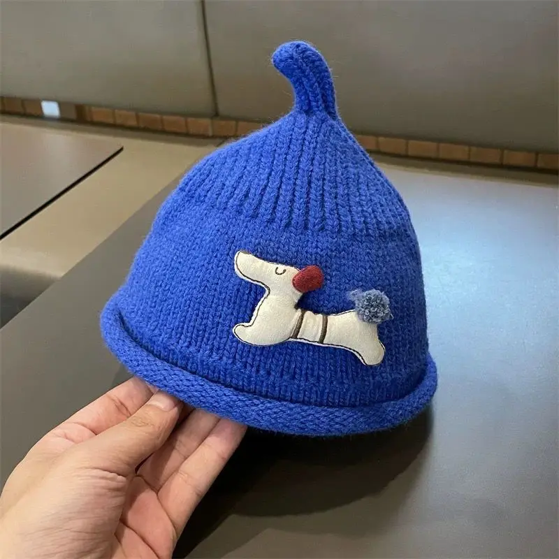 طفل الخريف الشتاء قبعة لطيف رائعتين محبوك الكرتون قبعة دافئة مصاصة البلوفرات للبنين والبنات قبعات صوف الطفل