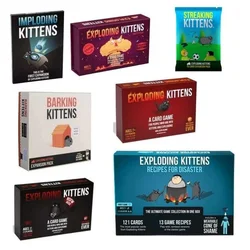 Explosive Kitten 4 in 1 Set Family Party Board Game Fun Adult Kids Toy Cards Game Suitable For Holiday Gift