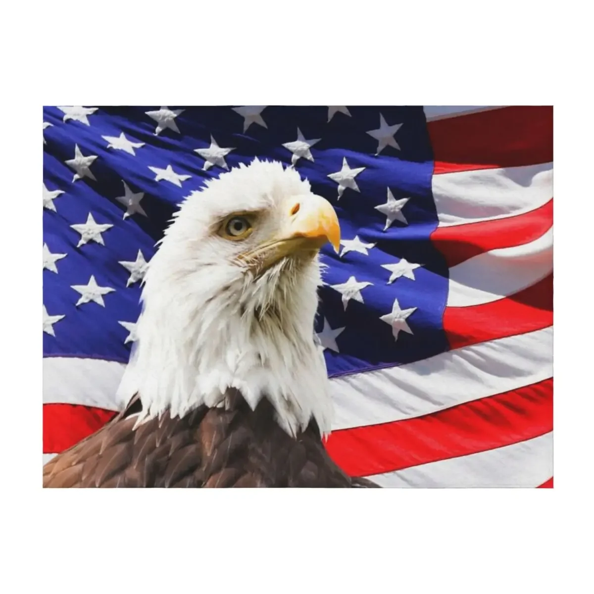 

American Bald Eagle Flag Throw Blanket sofa bed Sofa Large For Sofa Thin Blankets