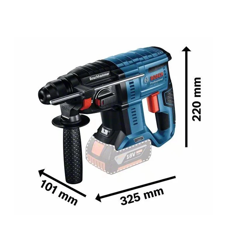 Bosch GBH180-LI Brushless Rotary Hammer 18V 4AH Cordless Lithium Professional Multifunctional Power Tools Sets With SDS Plus