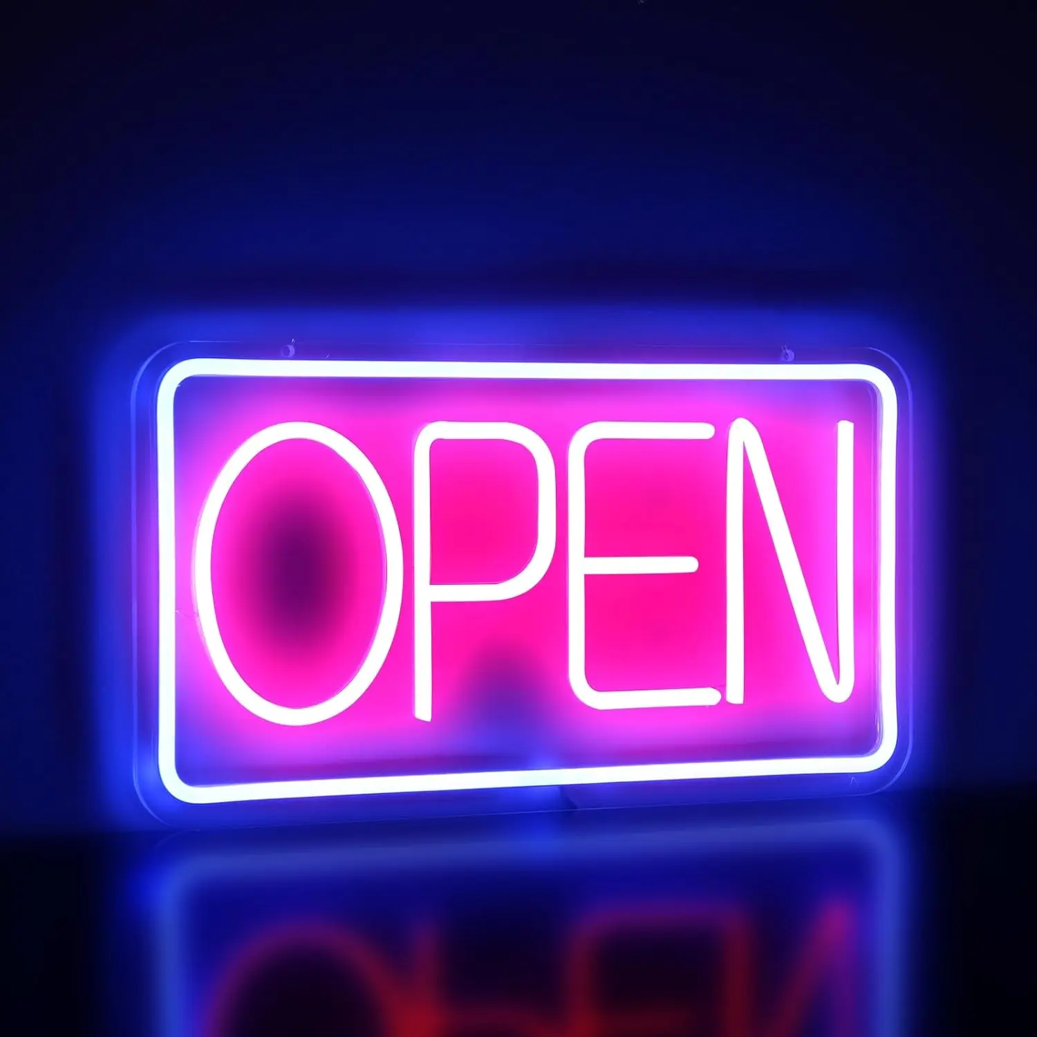 OPEN Neon Signs USB Powered LED Neon Lights for Business  Advertisement Board Electric Display Stores Window Bars Cafes Hotels