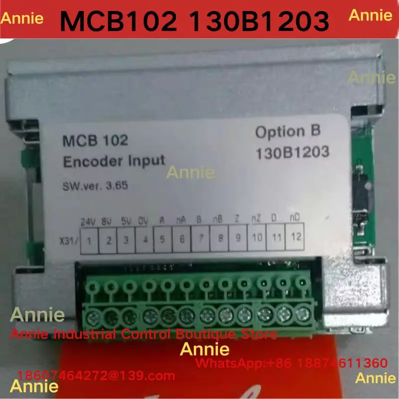 

Second-hand test OK Inverter FC300 encoder card MCB102 130B1203