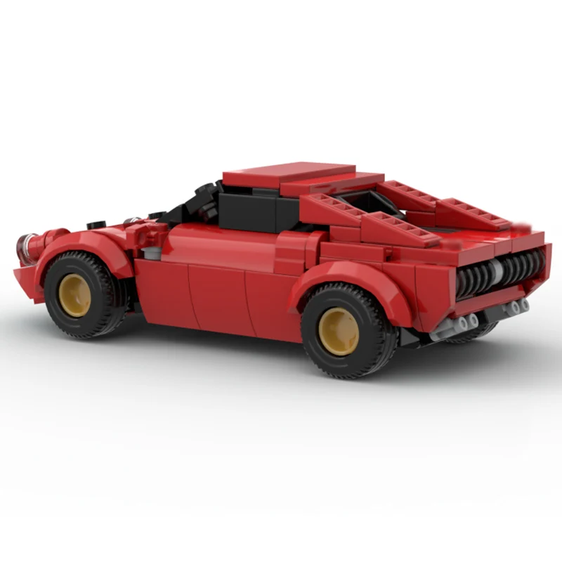 Speed Racing Car Model MOC Building Bricks Short Wheelbase Supercar Modular Technology Children Holiday Gifts Assemble Toys Suit