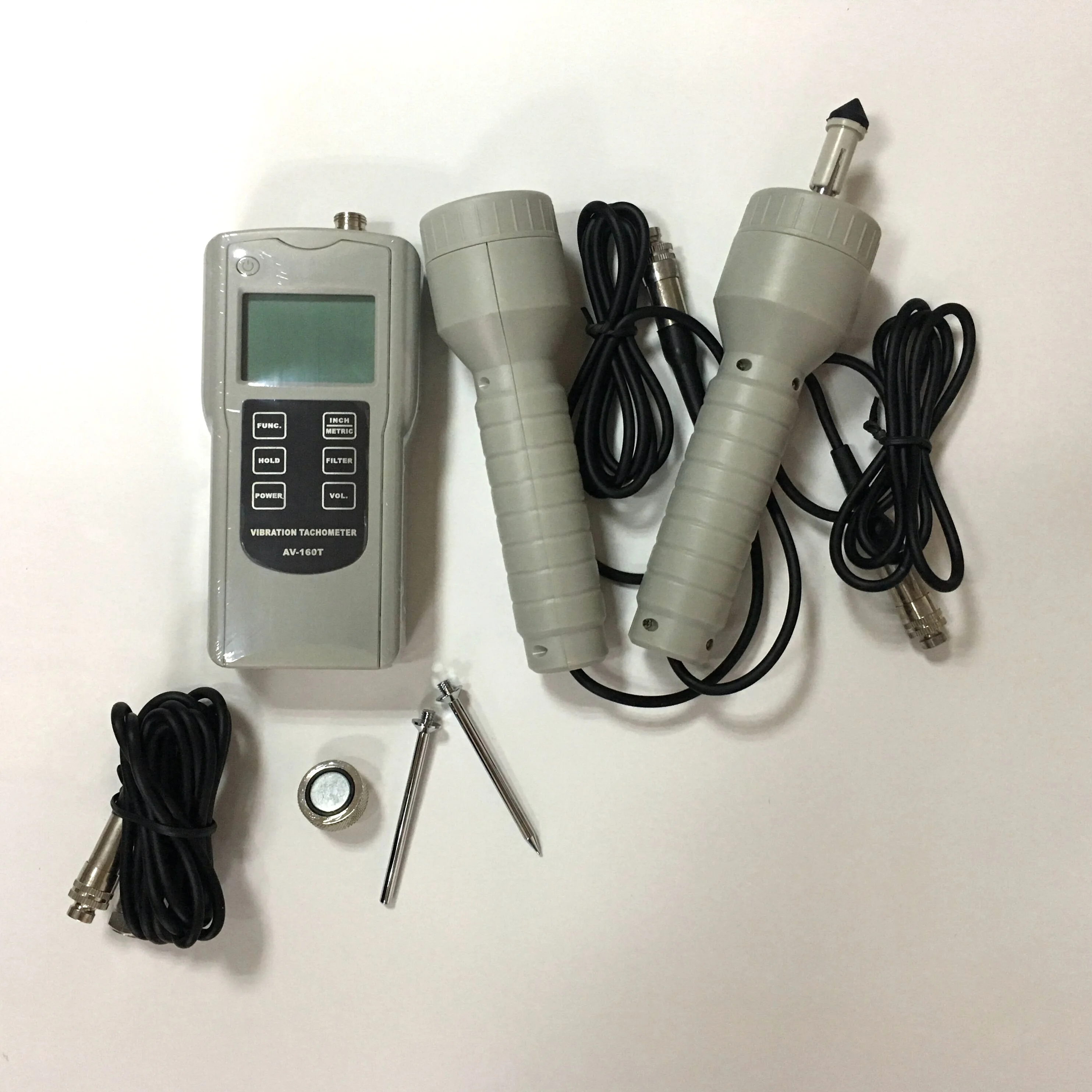 Portable Digital Vibration Tachometer Vibration Meter AV-160T Can Measure Rotation Rate RPM(r/min) & Frequency Hz