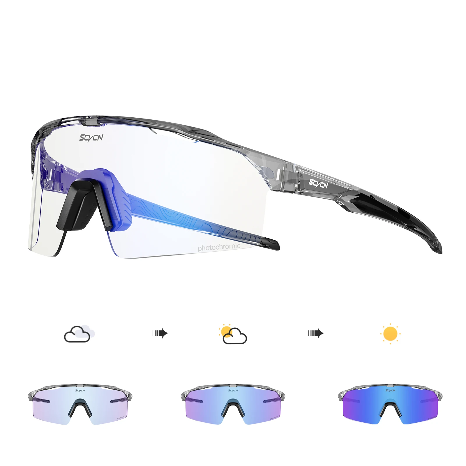 KAPVOE Photochromic Sports Sunglasses 7