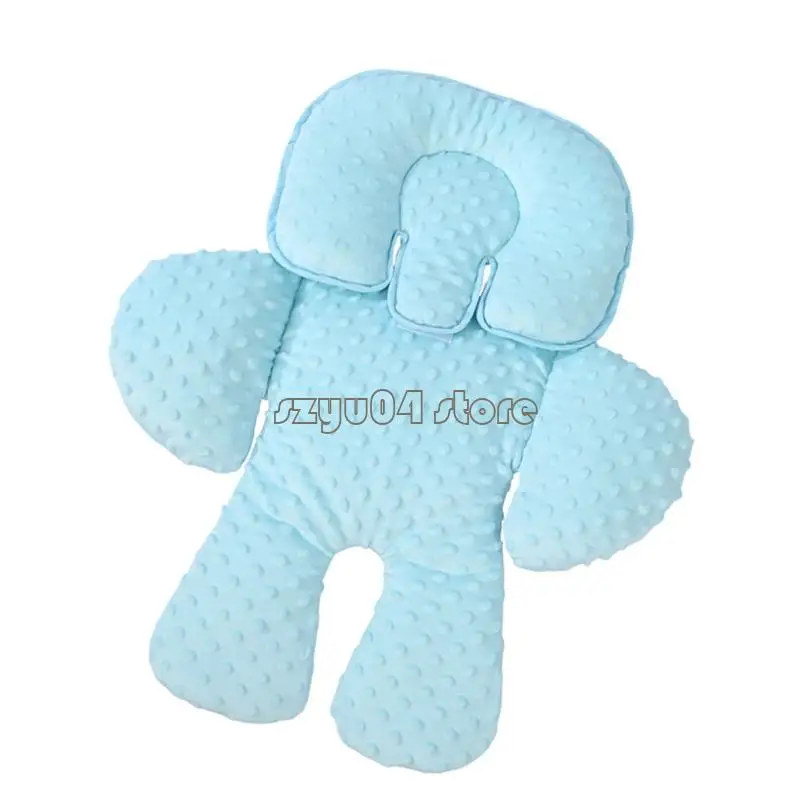 وسادة مقعد سيارة للأطفال 4X7D 2 في 1 بتصميم ناعم وقابل للتنفس لسلامة الرضع في مقاعد السيارات وعربات الأطفال والأراجيح #4