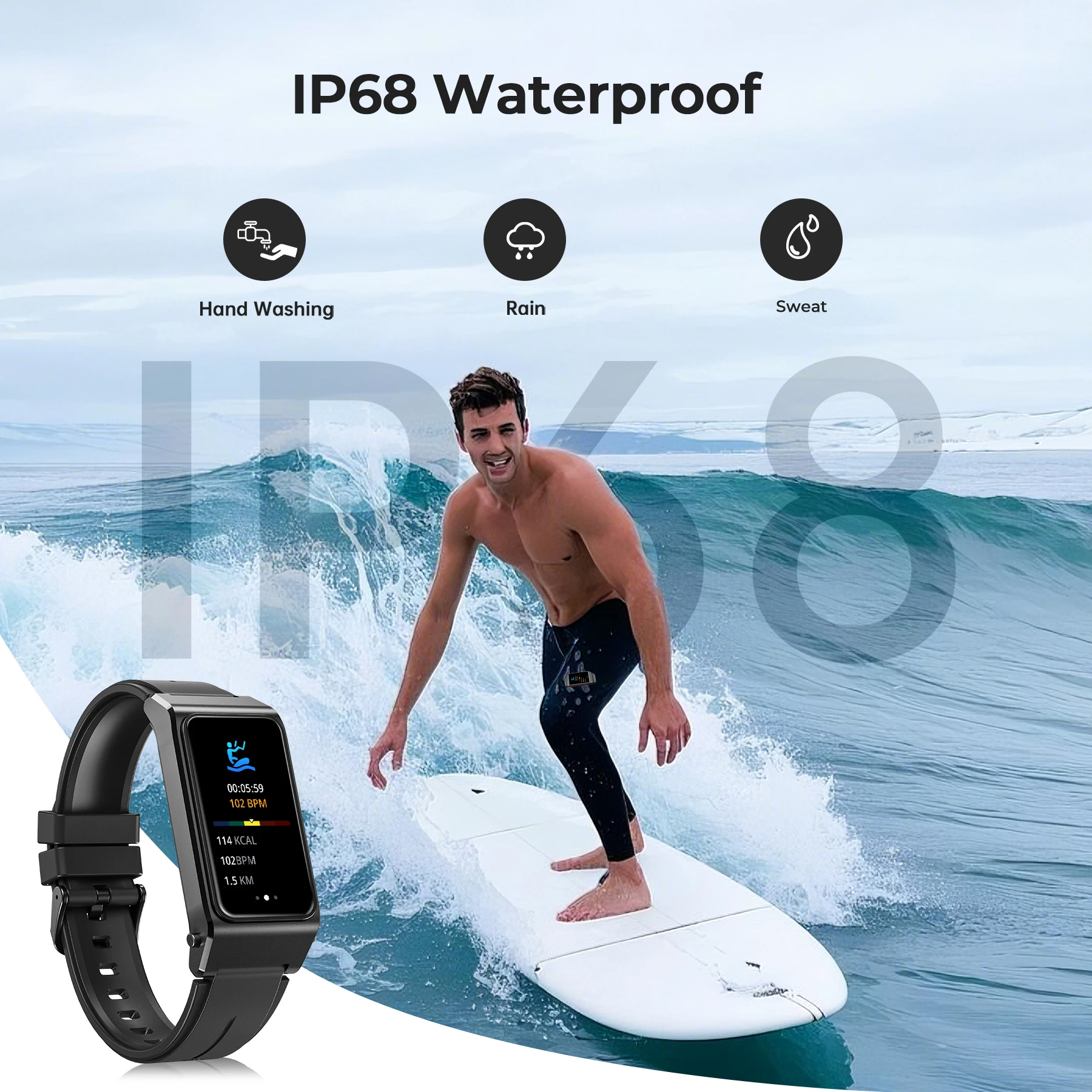 Smartwatch OUKITEL BT11 z funkcją słuchawek Bluetooth 2w1, 24-godzinnym monitorowaniem stanu zdrowia, wyświetlaczem AMOLED 1,47 cala, wodoodporny zegarek sportowy do monitorowania aktywności fizycznej