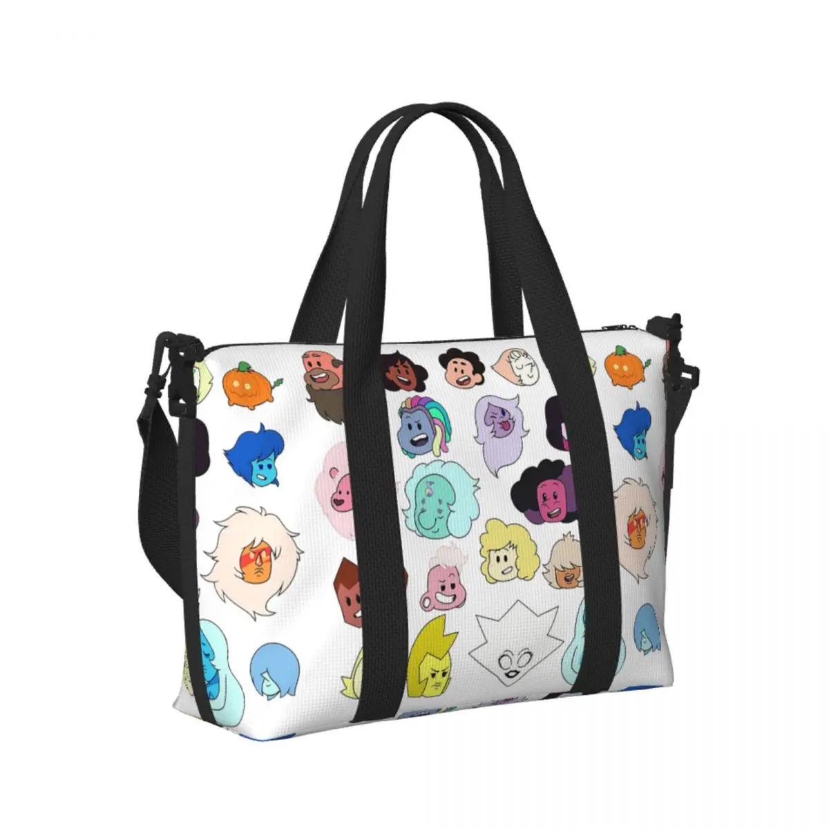 

Custom Steven Universe Heads Beach Travel Bag Large Capacity Tote Bags for Gym Yoga Women Shopping Duffle Shoulder Bag
