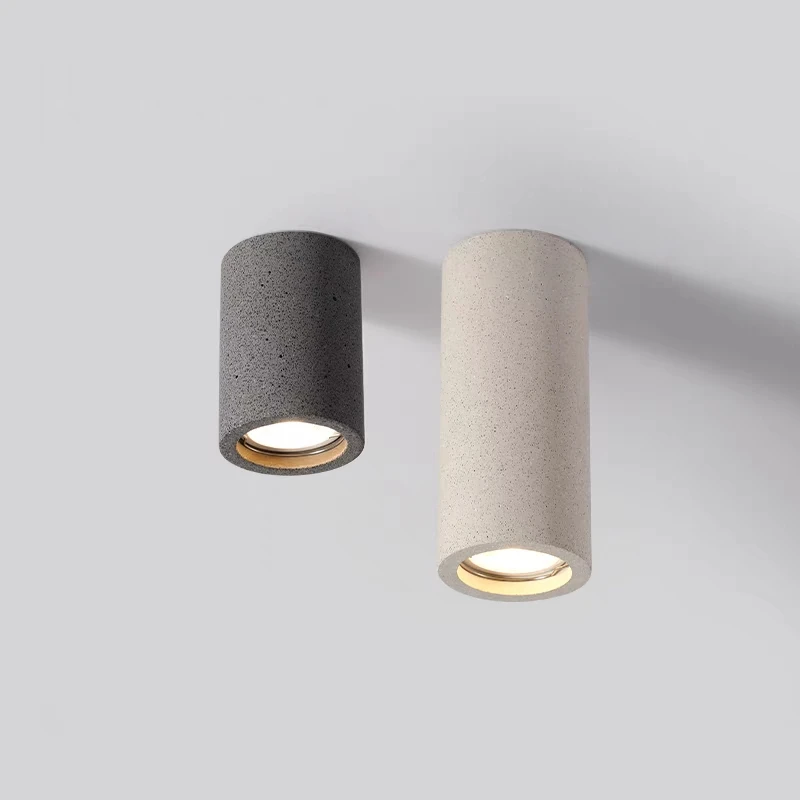 

Minimalist Cement Downlight Surface Mounted LED GU10 Lamp Holder Living Room Corridor Coffee Decor Ceiling Spot Light 110/220V