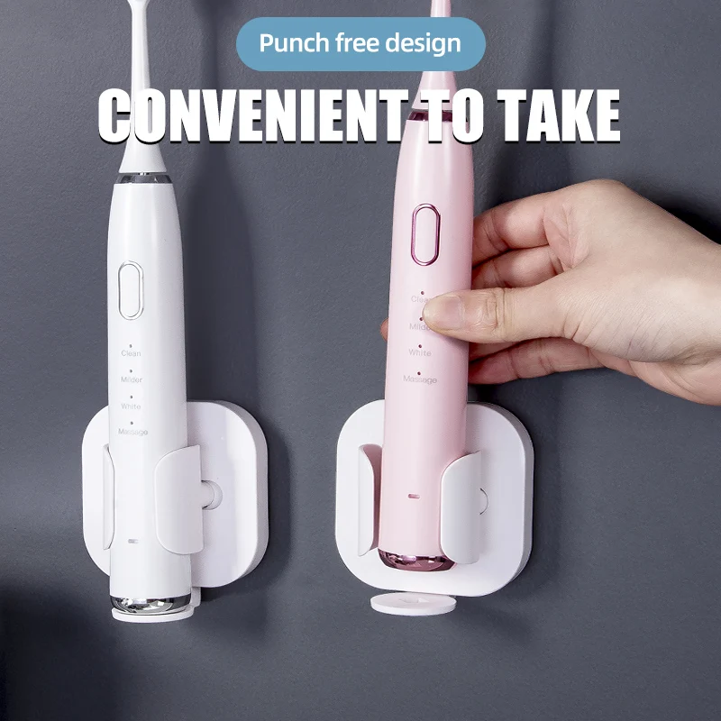 Minimally Designed Toothbrush Storage Rack with No Drilling and Wall Mounted Design, Bathroom Electric Toothbrush Rack Storage gallery 3