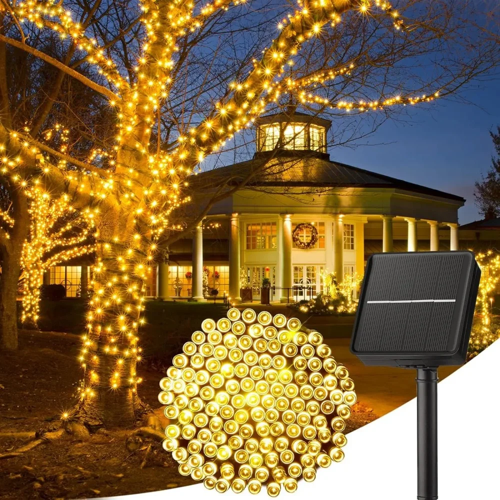 20/50 LED solar string light fairy garden waterproof outdoor light party home holiday celebration atmosphere light decoration