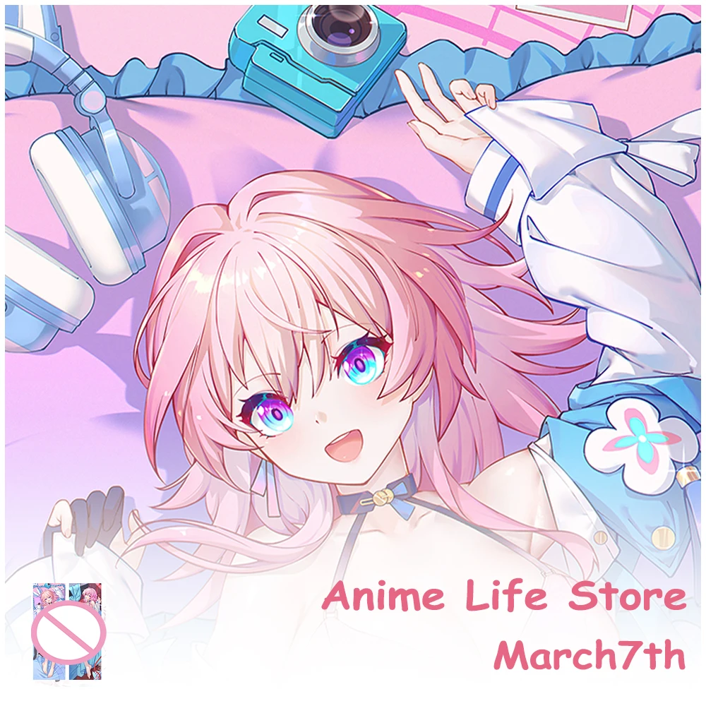 Dakimakura Anime Honkai Star Rail March7th Long Pillowcase Hugging Body Cosplay Props Otaku Bedding Cushion Covers Decor Room
