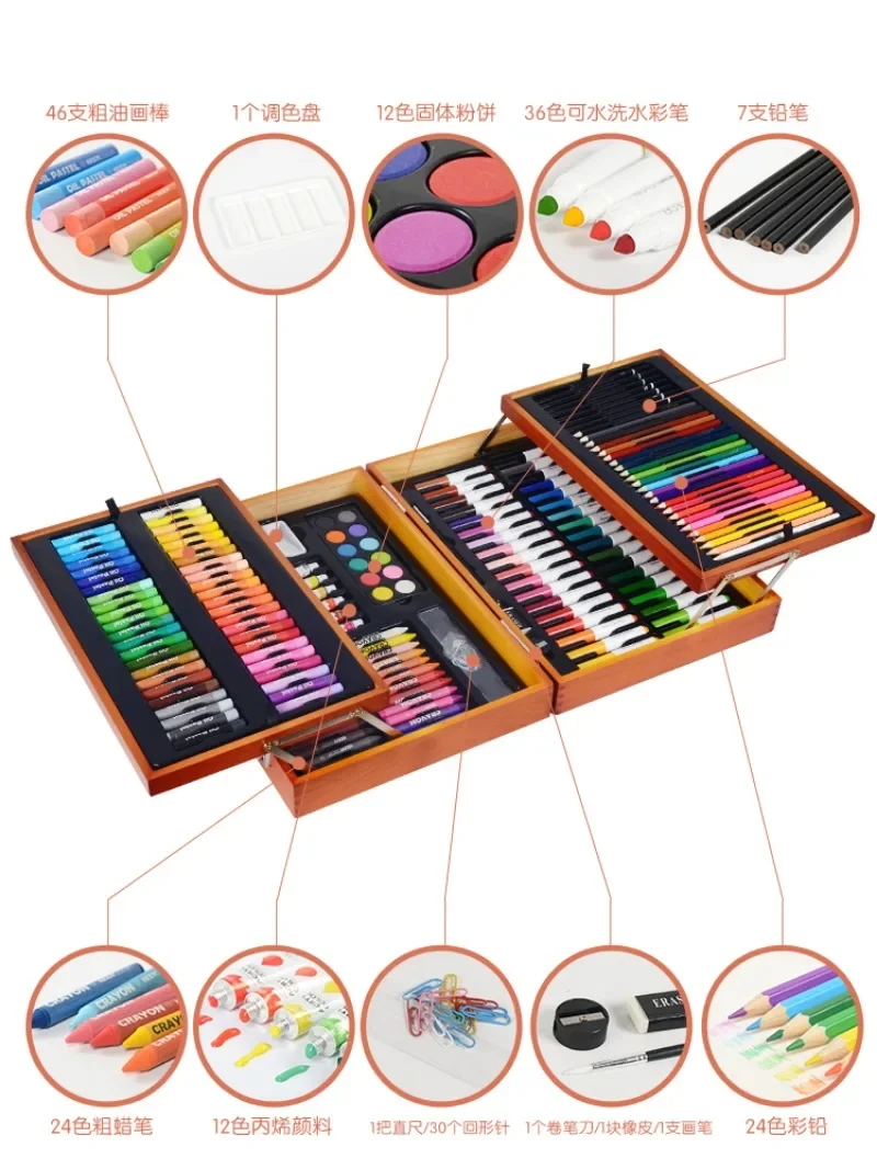 Ensemble d'outils de dessin pour enfants, jouets pour filles, cadeaux d'anniversaire pour enfants, 6, 8, 10 ans, garçons, écoliers du primaire, 61 journée des enfants