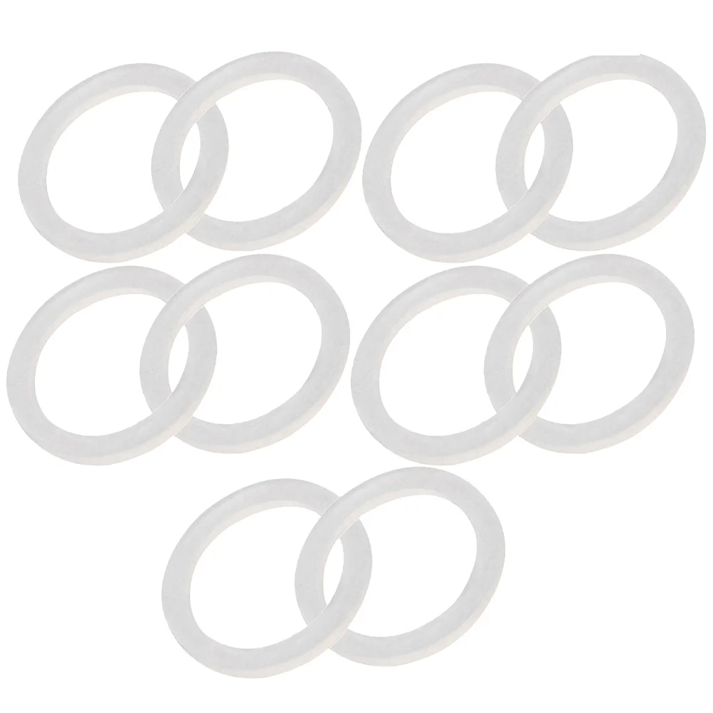 

10pcs Tinplate Cover Silicone Sealing Rings Replacement Gasket for Coffee Bottle Easy Install Kitchen Storage Supplies
