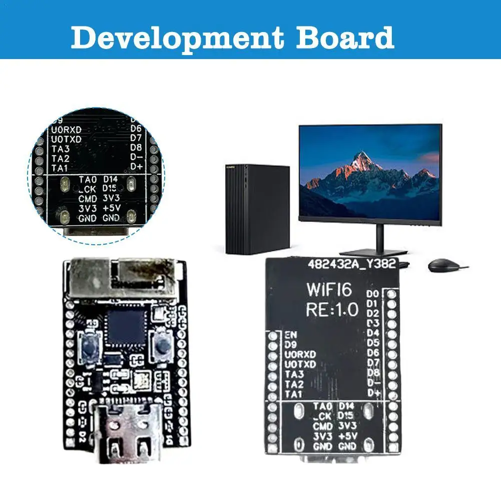 

Детская плата для разработки ESP32C6, минимальная системная плата ESP32 Core, Стандартная плата для IoT WiFi6 Bluetooth