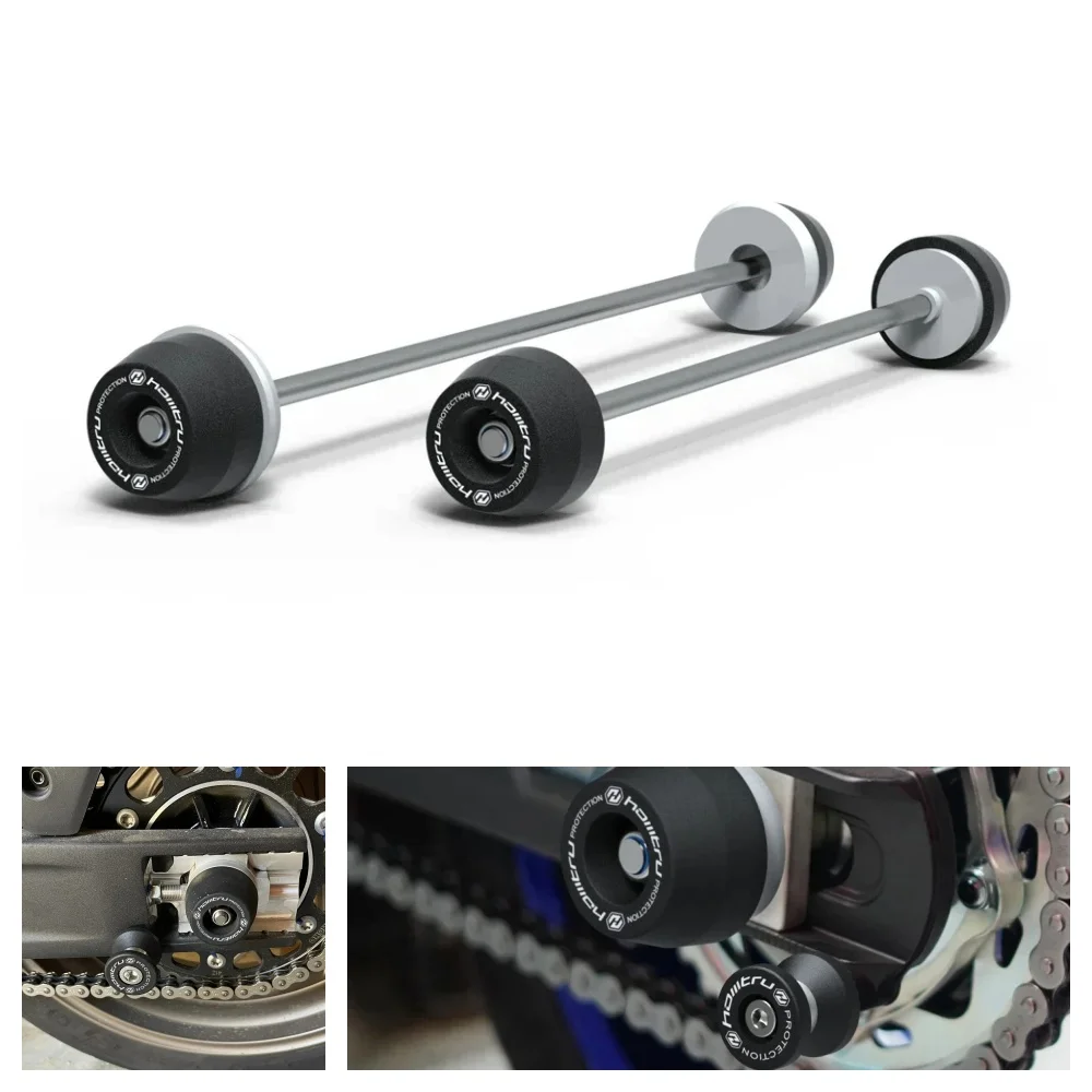 

Для Yamaha YZF R7 2022 2023 2024, ползунки вилки передней и задней оси, рама мотоцикла, защита от столкновений, ступица, защита от столкновений