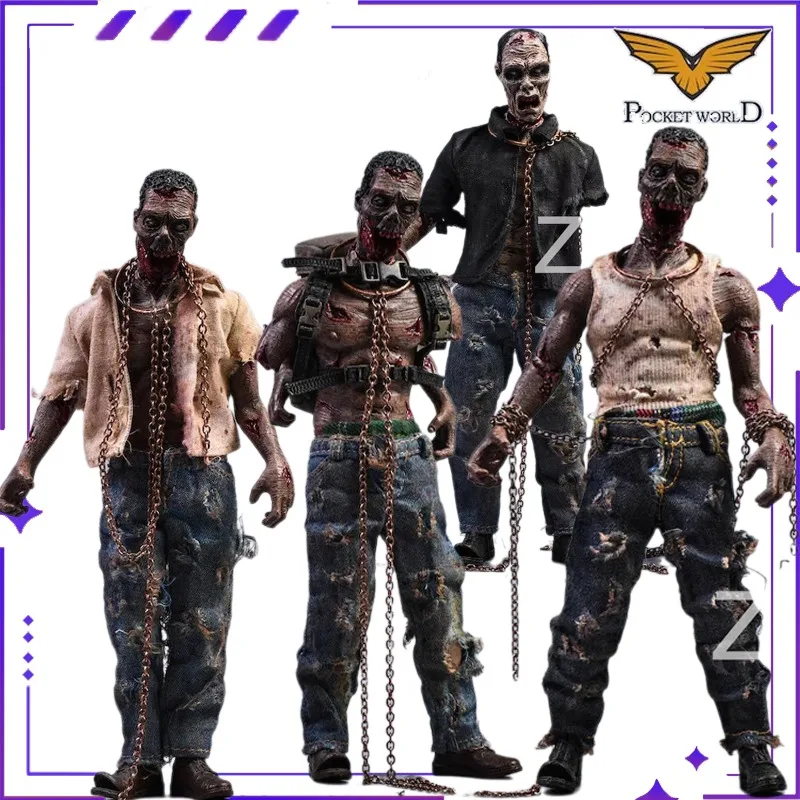 

In Stock POCKET WORLD Original 1/12 Zombie Zombie Mobile Doll Model Handmade Toy Gift Collection