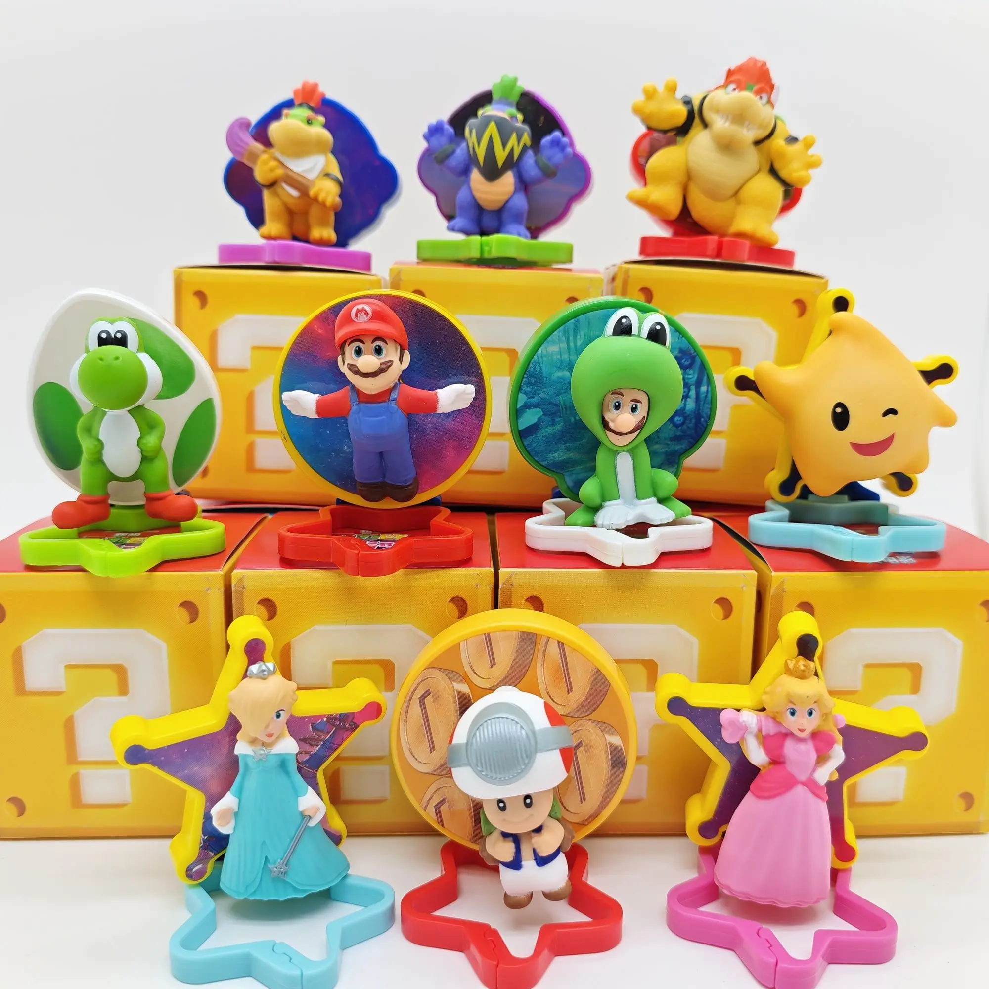 

2026 Mcdonald'Sed Latest Style Happy Meal The Mario Pendant Figure Yoshi Rosalina Statue Collection Model Doll Toys Gifts