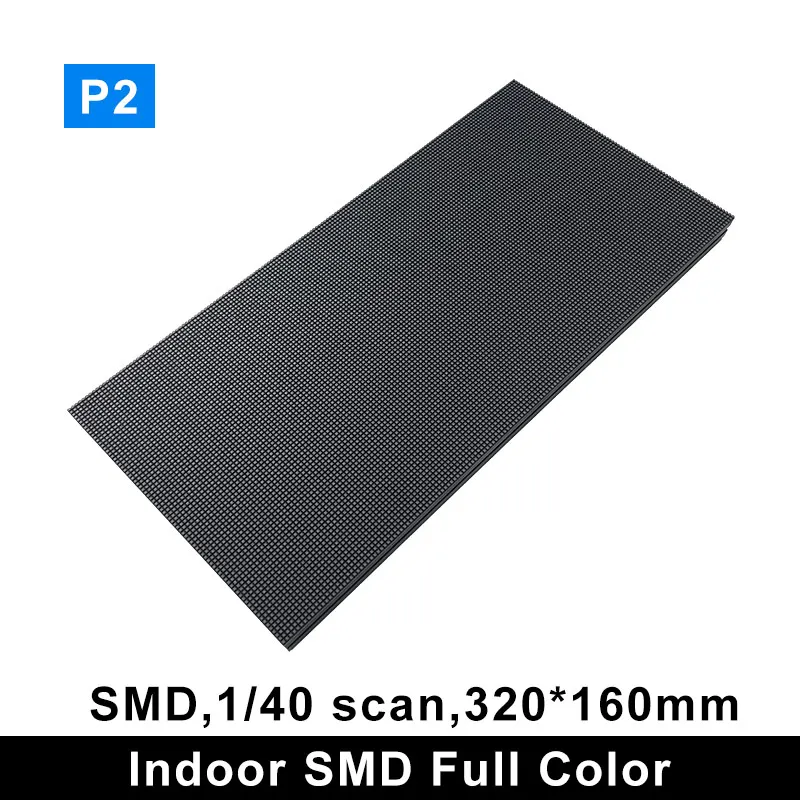 P2 Indoor LED Display Module 320*160mm RGB Color 1920Hz 600Nits Contrast HUB75E for Conference Rental Screen