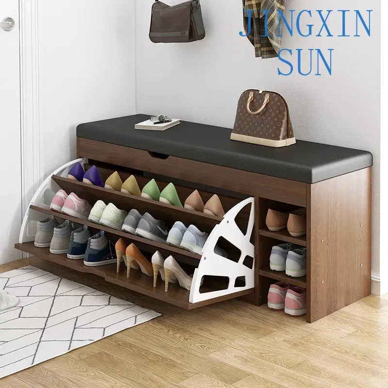 Strip shoe changing stool,e wearing  cabinet rack,can sit  porch entrance of the house