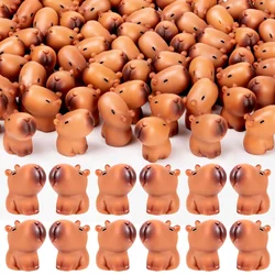 5/10pcs Mini Resin Capybara Miniatures Figurines, Cute Fairy Garden Animal Ornament, Moss Micro Landscape DIY Craft Decoration
